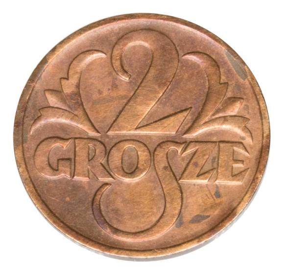 2 grosze 1939 II RP Warszawa