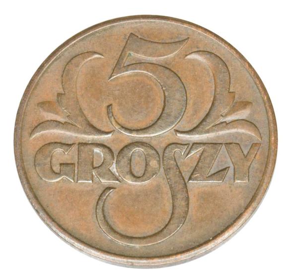 5 groszy 1938 II RP Warszawa