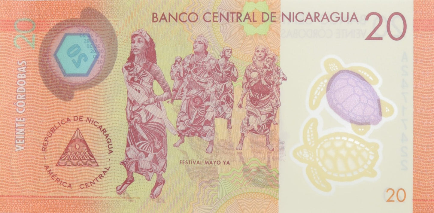 20 Cordobas - Nikaragua - 2014 rok