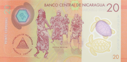 20 Cordobas - Nikaragua - 2014 rok