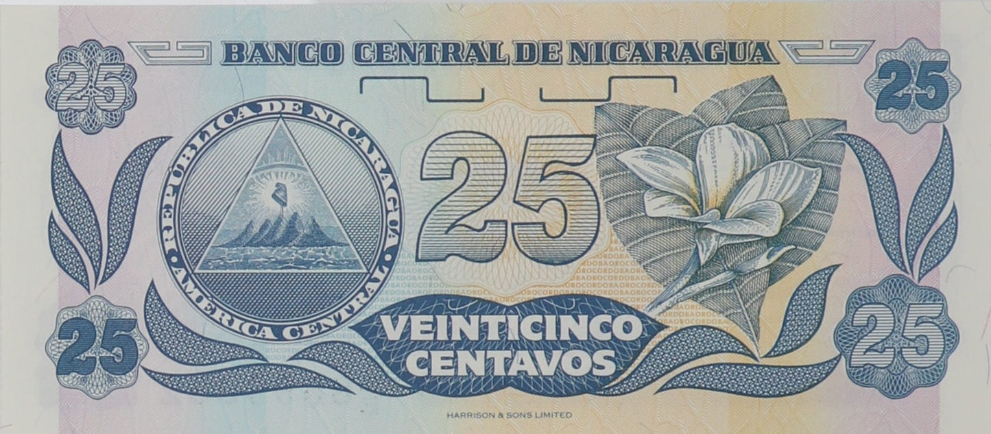 25 Centavos - Nikaragua - 1991 rok