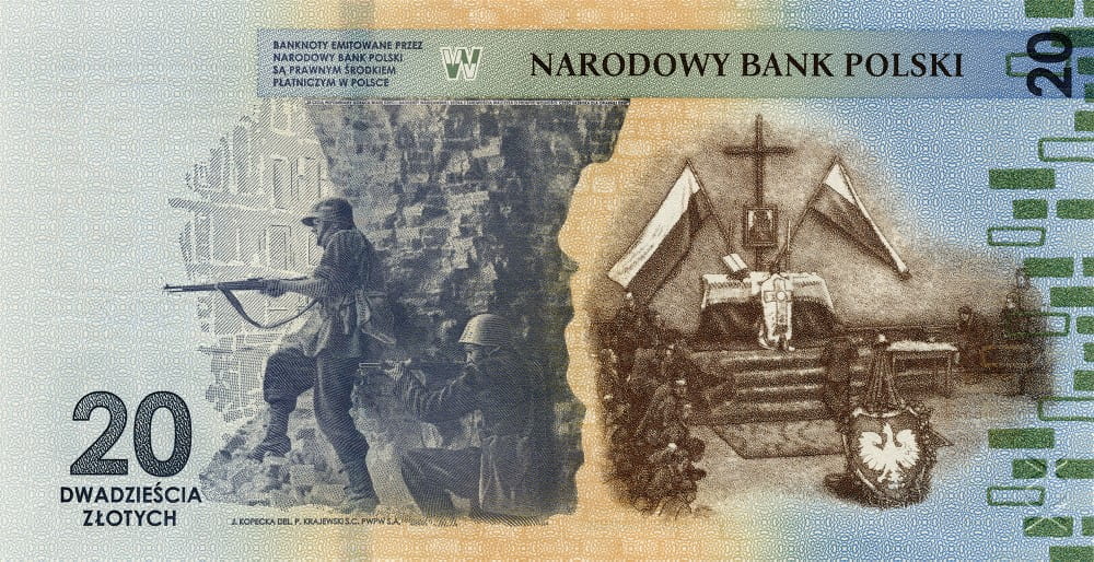 20 zł - 80. rocznica wybuchu Powstania Warszawskiego - banknot kolekcjonerski