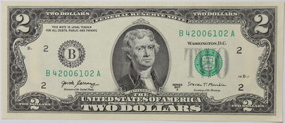 2 Dolary - USA - 2017 rok - Seria B