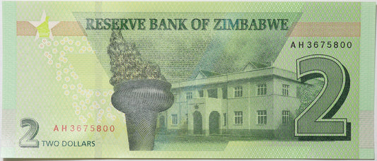 2 Dolary - Zimbabwe - 2019 rok