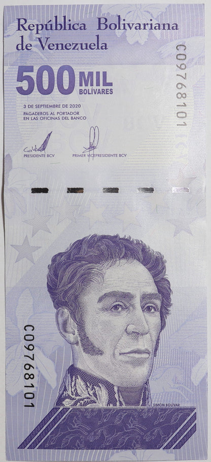 500 MIL Boliwarów - Wenezuela - 2020 rok