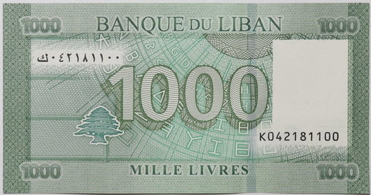 1000 Livres - Liban - 2016 rok