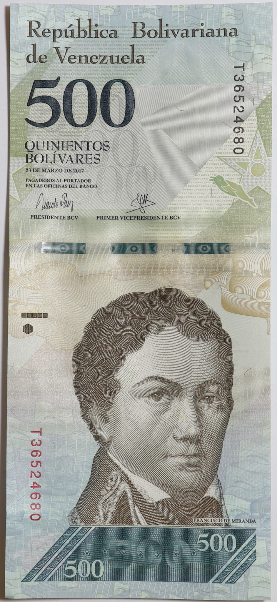 500 Boliwarów - Wenezuela - 2017 rok