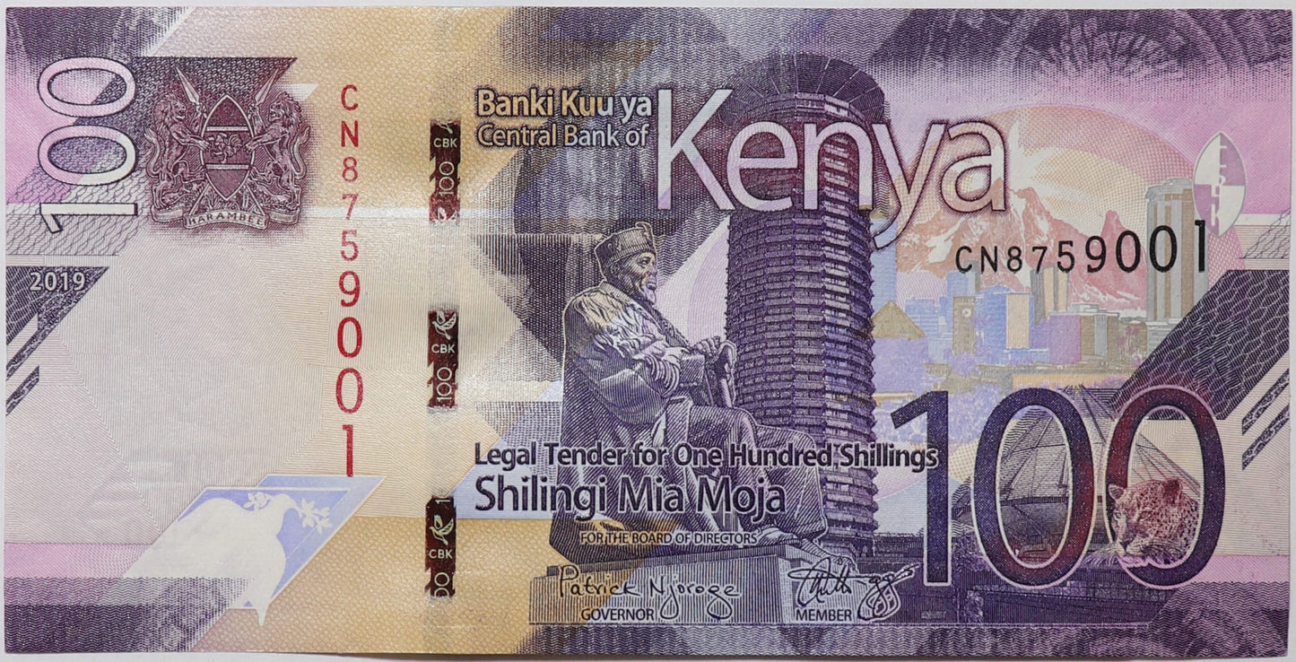 100 Szylingów - Kenia - 2019 rok