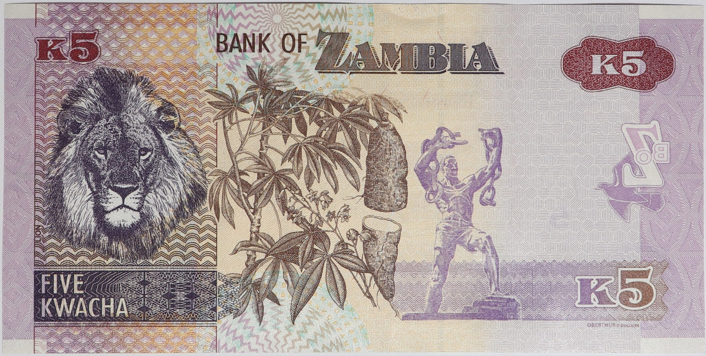 5 Kwacha - Zambia - 2021 rok