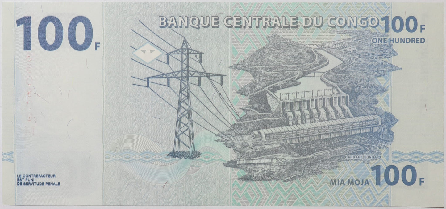 100 Franków - Kongo - 2013 rok