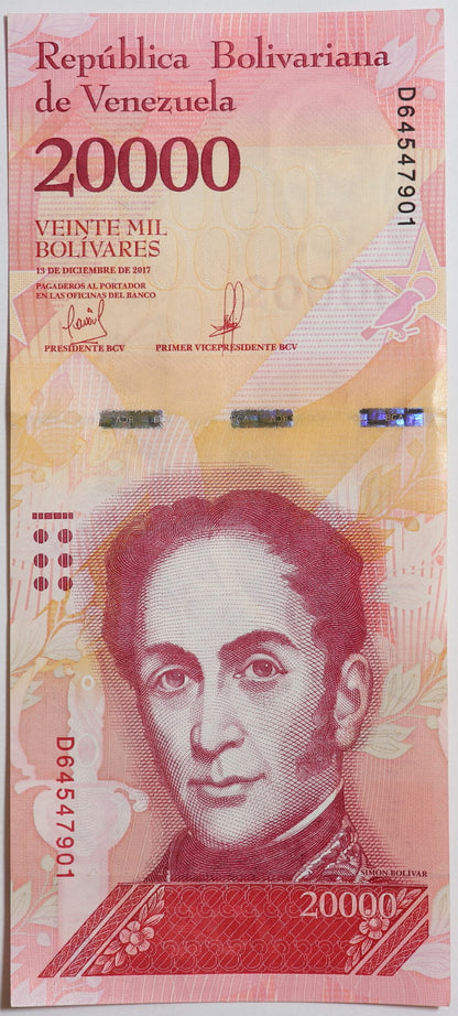 20000 Boliwarów - Wenezuela - 2017 rok