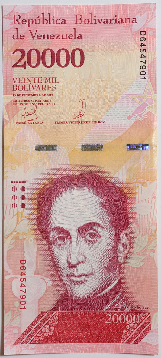 20000 Boliwarów - Wenezuela - 2017 rok