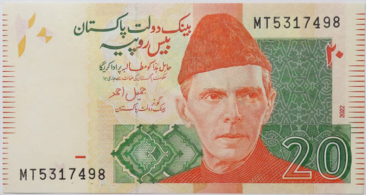 20 Rupii - Pakistan - 2022 rok