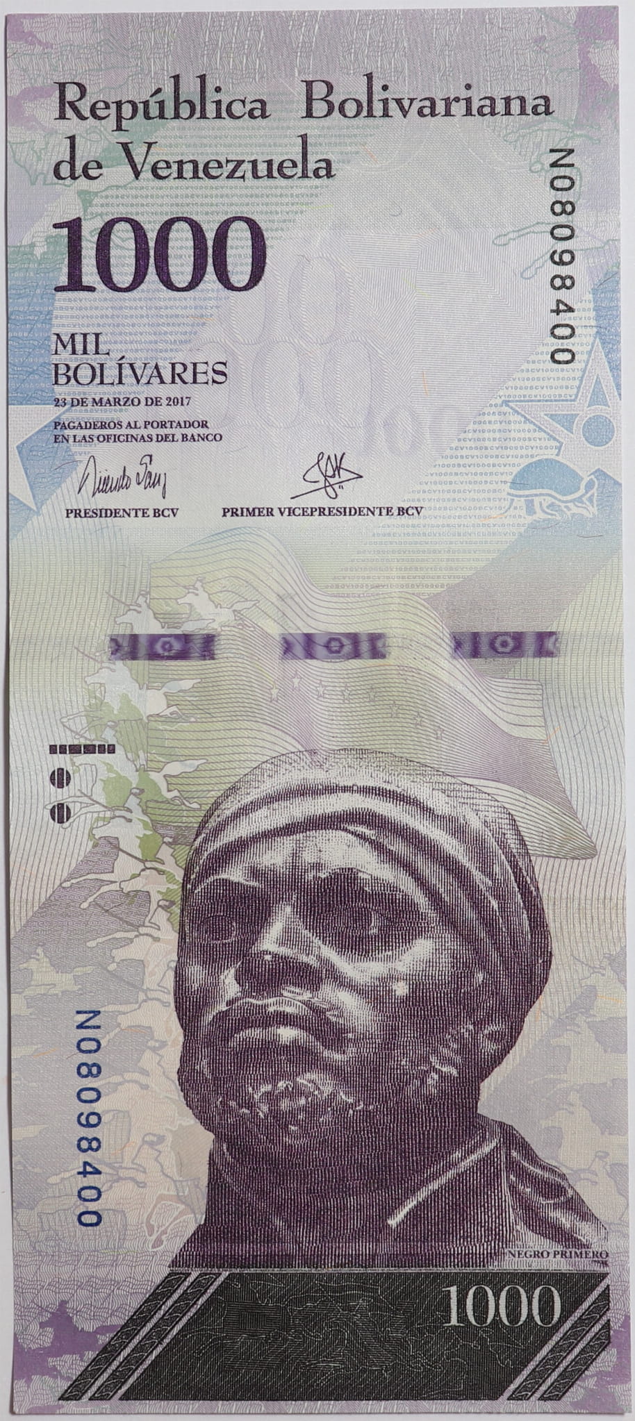 1000 Boliwarów - Wenezuela - 2017 rok