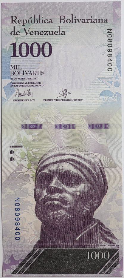 1000 Boliwarów - Wenezuela - 2017 rok