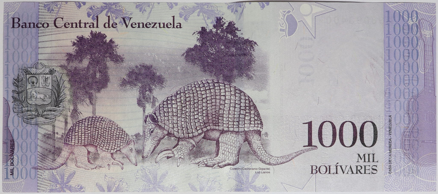 1000 Boliwarów - Wenezuela - 2017 rok