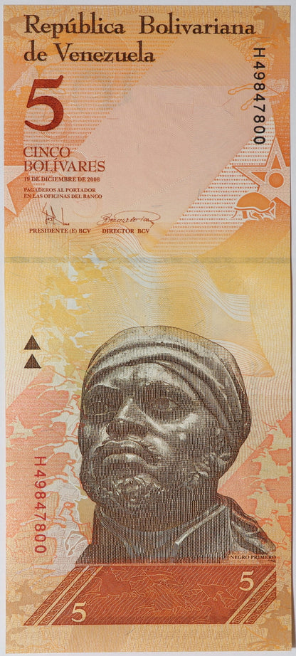 5 Boliwarów - Wenezuela - 2008 rok