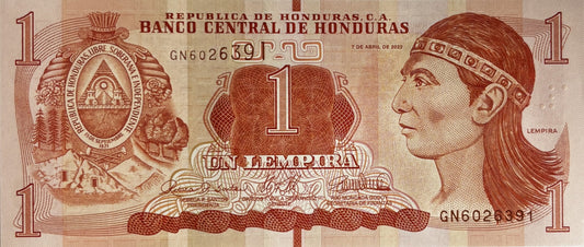 1 Lempira - Honduras - 2022 rok