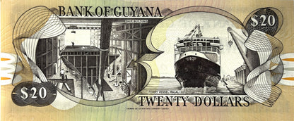 20 Dolarów - Gujana - Stan UNC