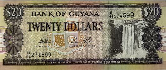 20 Dolarów - Gujana - Stan UNC